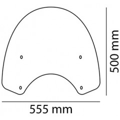 PUIG Windshield dome hand windshield accessory 5158