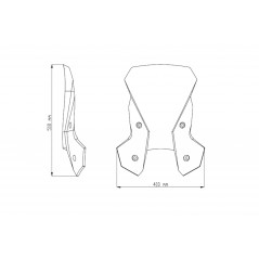 PUIG Windshield dome hand windshield accessory 6494
