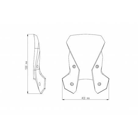 PUIG Windshield dome hand windshield accessory 6494