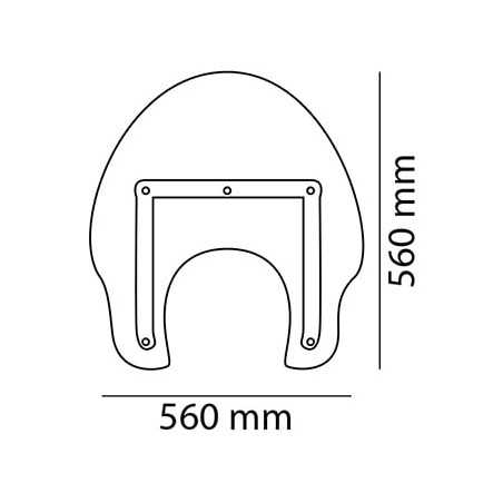 PUIG Windshield dome hand windshield accessory 0319