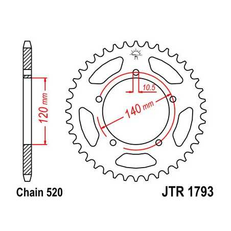 Ring, transmission, rear
