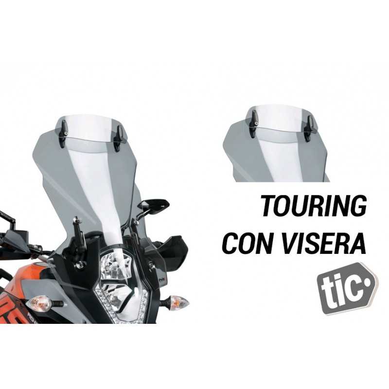 PUIG Windshield screen TOURING with VISOR 6004