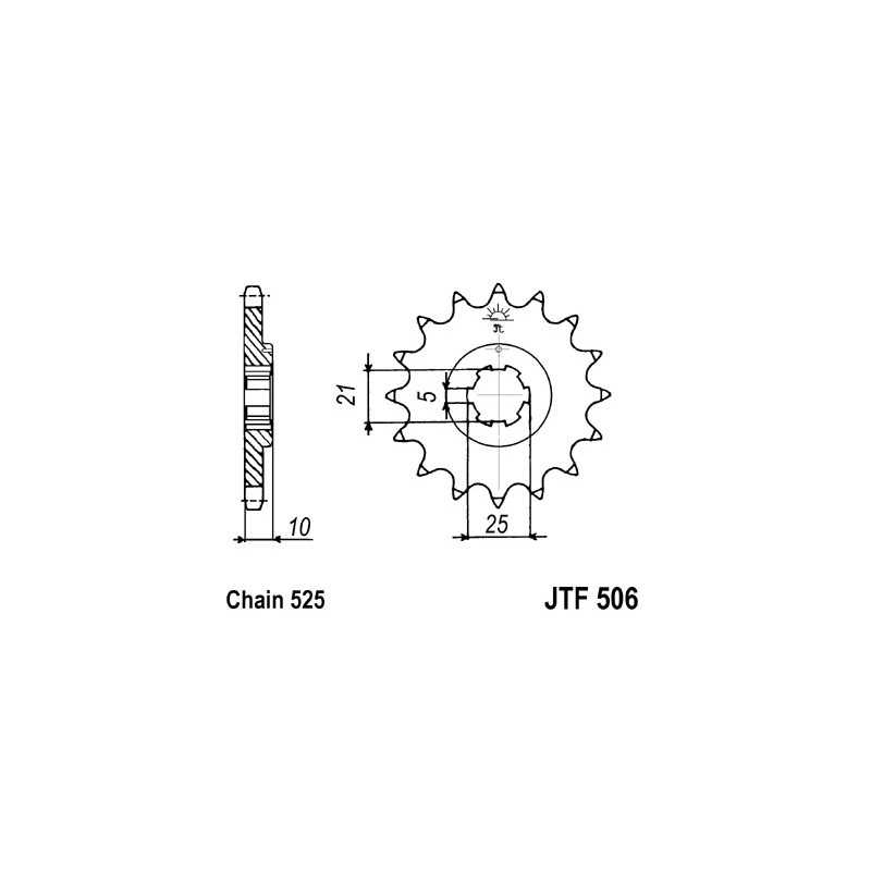 Pinion, attack, transmission front
