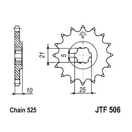 Pinion, attack, transmission front