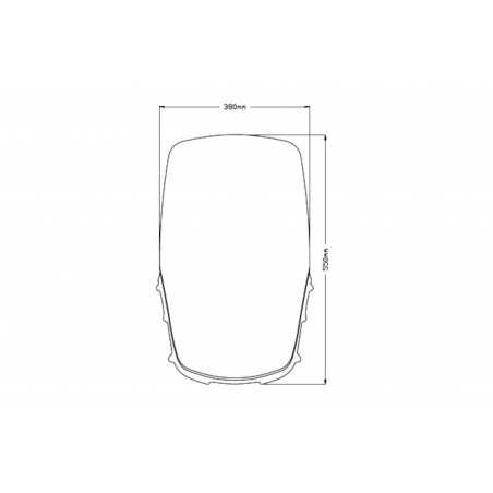 PUIG Cupula parabrisas TOURING mas alta 0414