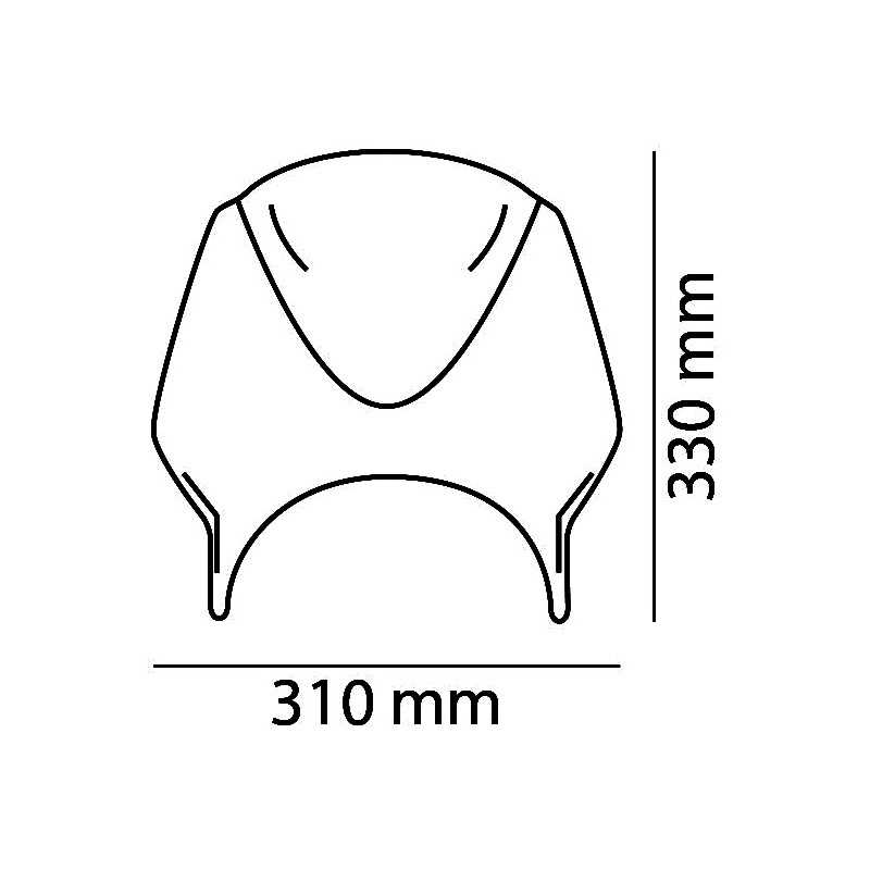 PUIG Screen Windshield Vision (shell only) 1516