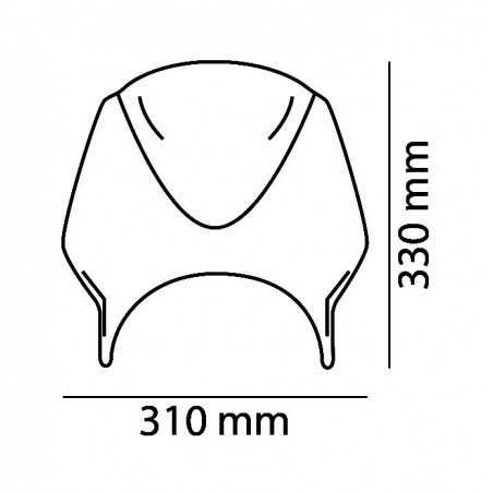 PUIG Screen Windshield Vision (shell only) 1516