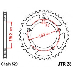 Ring, transmission, rear