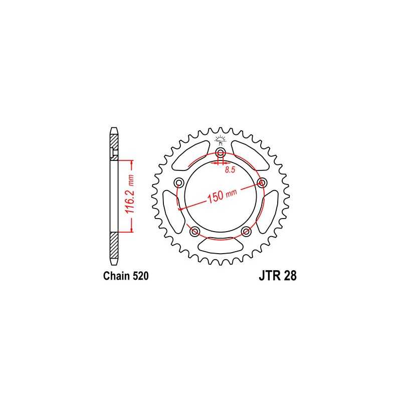 Ring, transmission, rear