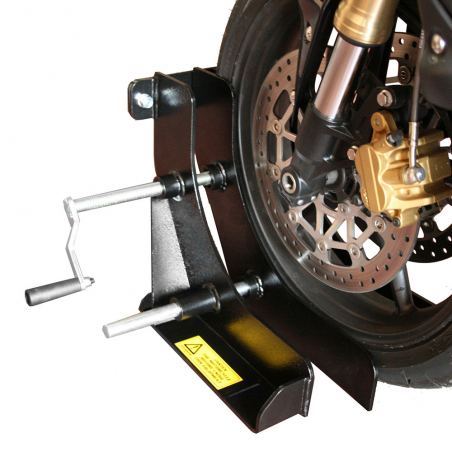 TIRE-BLOCK MECHANIC GARAGE, FRONT TIRE SUPPORT, ADJUSTMENT 70-215MM