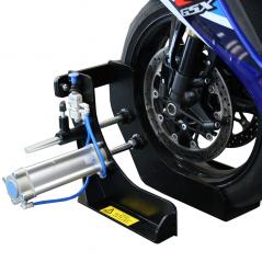 BIKE LIFT Bloca-rueda de taller neumatico soporte rueda delantera sujeccion 55-205mm 29520