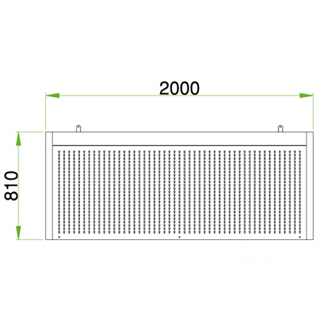 2m fixed professional tool holder panel