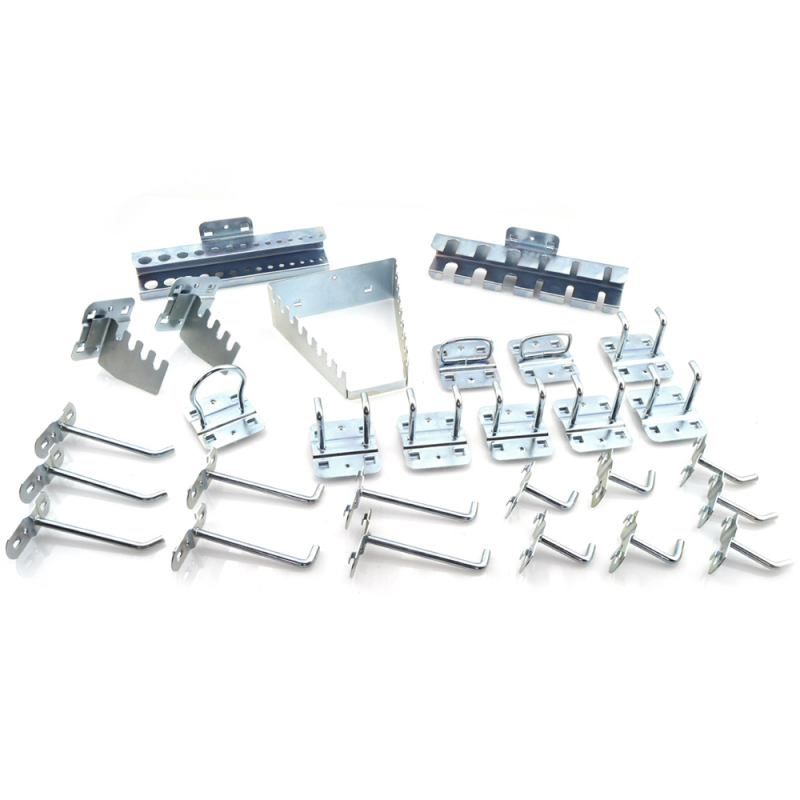 METALWORKS Kit completo de ganchos, soportes y colgadores para panel portaherramientas 35049