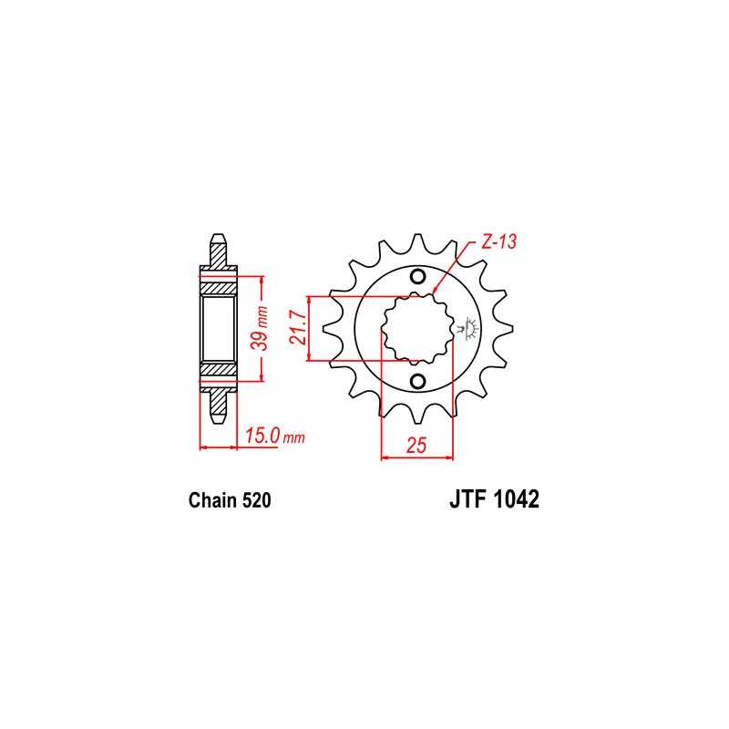 Pinion, attack, transmission front