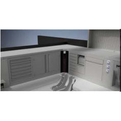 Corner patch panel between LIFT workbenches