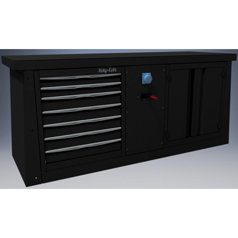 BIKE LIFT Mueble 7 cajones/aire-electricidad/armario 2 M 89080004