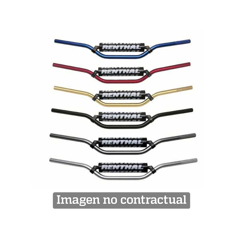 Handlebar enduro medium silver with black pad 664-04-SI-01-185