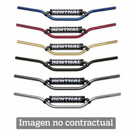 Handlebar enduro medium silver with black pad 664-04-SI-01-185