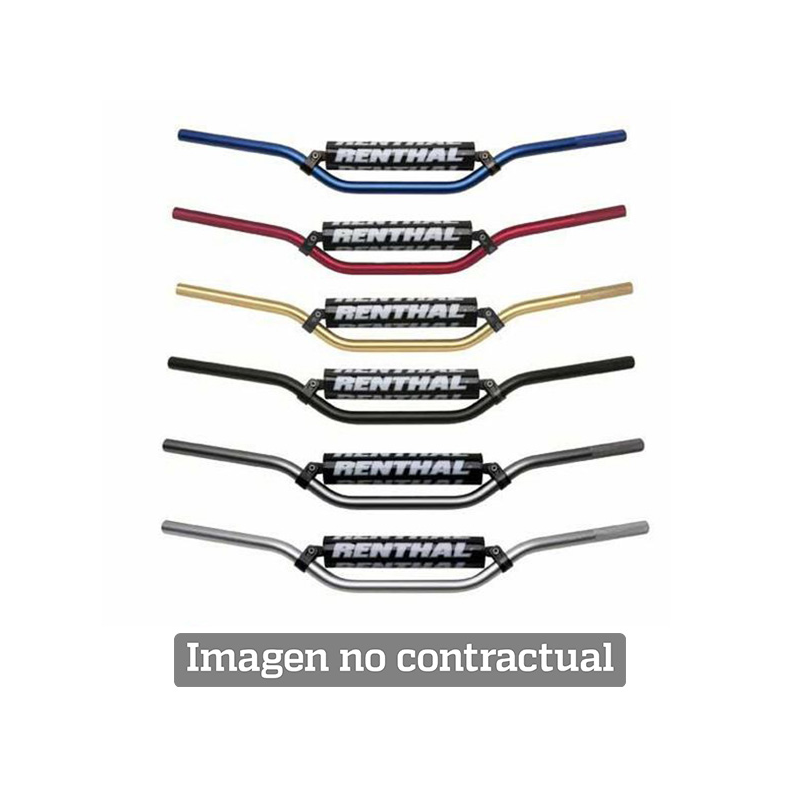 Motocross handlebar CR high titanium with black pad 722-01-TT-01-185