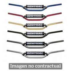 Motocross handlebar high Button titanium with black pad 764-01-TT-01-185