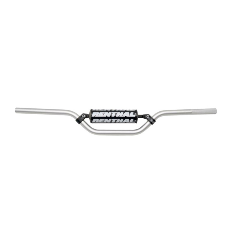 RENTHAL Manillar minicross SX50 silver with black pad 825-01-SI-04-227 8782504