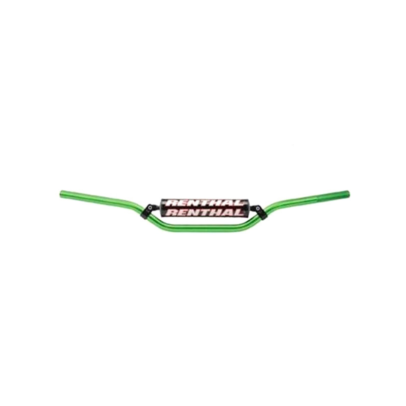 Motocross handlebar Carmichel green with black pad 971-08-GN-01-185