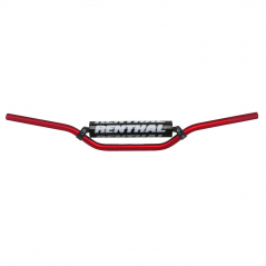 RENTHAL Manillar motocross Carmichel red with black pad 971-08-RD-01-185 8797106