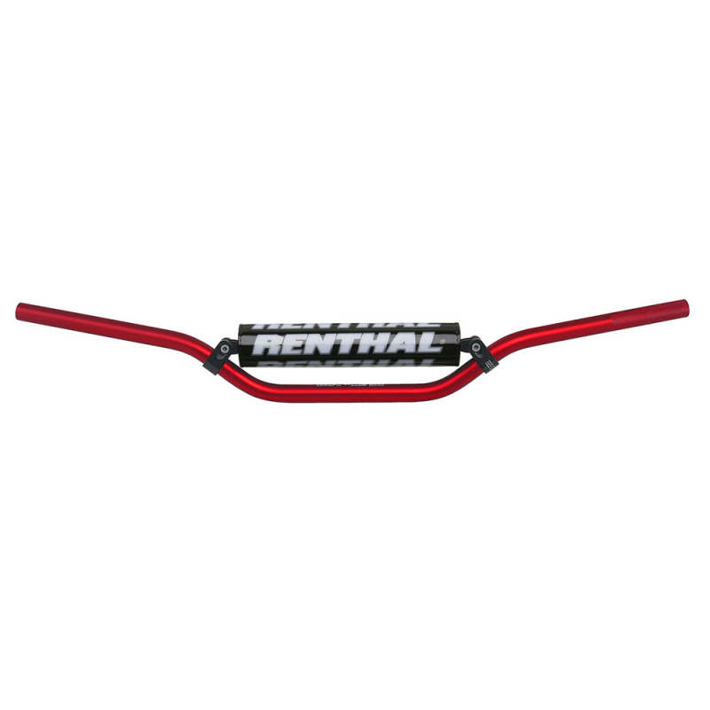 RENTHAL Manillar motocross Carmichel red with black pad 971-08-RD-01-185 8797106