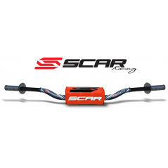 SCAR High aluminum handlebar without central bar with blood sausage O² RC 28.6 MM 4010003006VAR