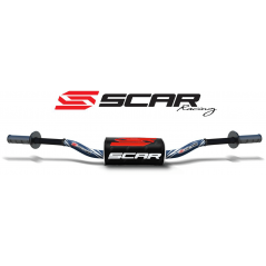 SCAR High aluminum handlebar without central bar with blood sausage O² RC 28.6 MM 4010003006VAR