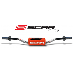 SCAR High aluminum handlebar without central bar with blood sausage O² RC 28.6 MM 4010003006VAR