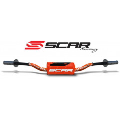 SCAR High aluminum handlebar without central bar with blood sausage O² RC 28.6 MM 4010003006VAR