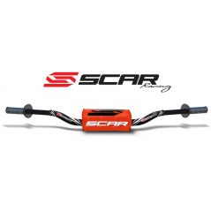 SCAR High aluminum handlebar without central bar with blood sausage O² RC 28.6 MM 4010003006VAR