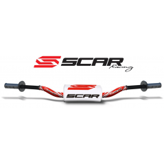SCAR High aluminum handlebar without central bar with blood sausage O² RC 28.6 MM 4010003006VAR