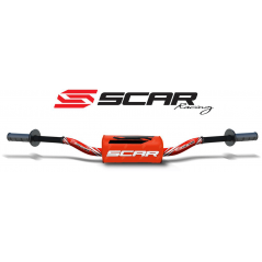 SCAR High aluminum handlebar without central bar with blood sausage O² RC 28.6 MM 4010003006VAR