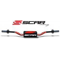 SCAR High aluminum handlebar without central bar with blood sausage O² RC 28.6 MM 4010003006VAR