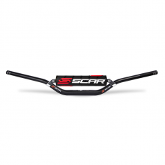 Aluminum handlebar with bar + blood sausage X² MCGRATH / SHORT 28.6 MM S9272BK
