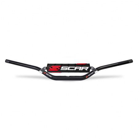 Aluminum handlebar with bar + blood sausage X² MCGRATH / SHORT 28.6 MM S9272BK