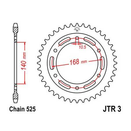 Ring, transmission, rear