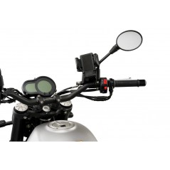 Telephone holder with horizontal attachment system