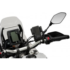Telephone holder with horizontal attachment system