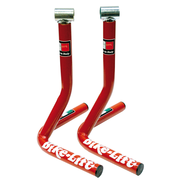 SAWHORSE, (CANDELABRAS) REAR TWINS AT FOOT REST BIKE LIFT