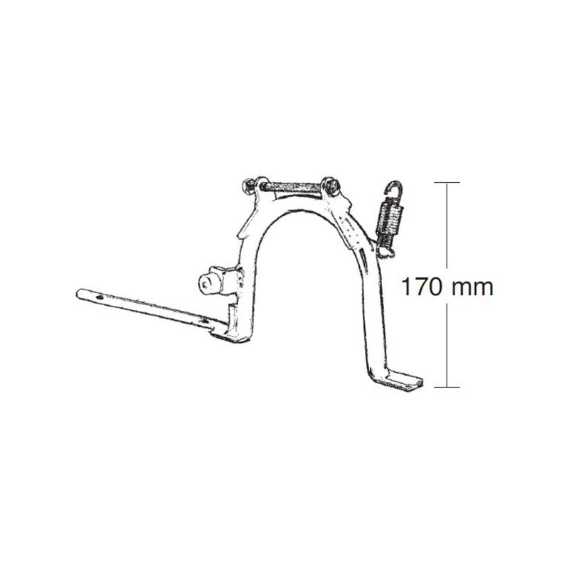 SAWHORSE, CENTRAL, COMPLETE FOOT SUPPORT