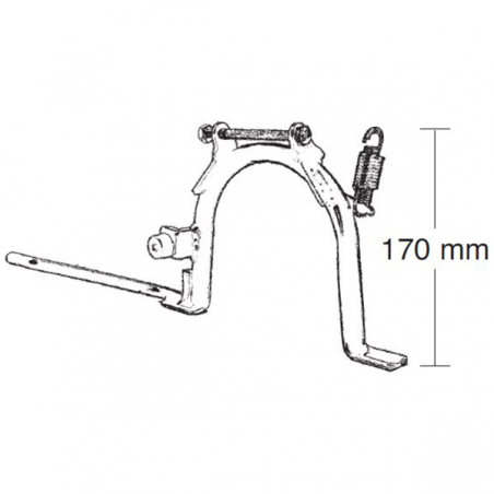 BUZZETTI Caballete central pata soporte completo 19210