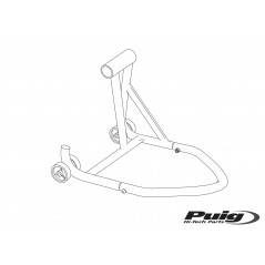 PUIG Caballete trasero basculante monobrazo lado derecho con eje de 53mm 7367