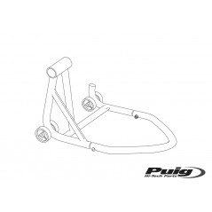 PUIG Caballete trasero basculante monobrazo lado izquierdo con eje de 25,8mm 7360