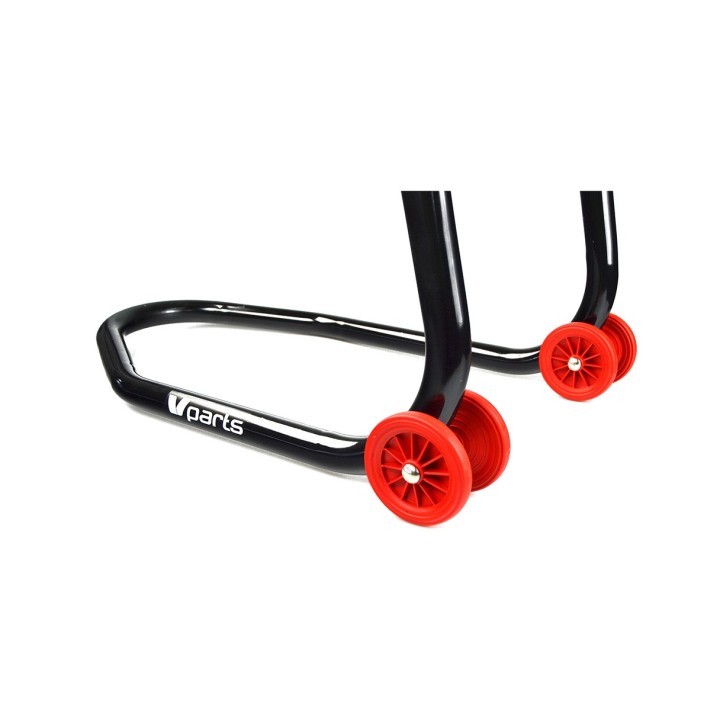V Parts garage / paddock rear stand for motorcycles with diabolos - Height 350mm