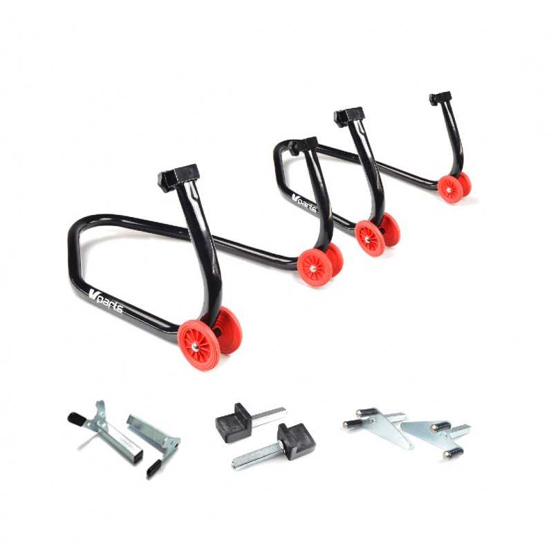 BIHR Caballetes universales delantero y trasero + 3 soportes 87586