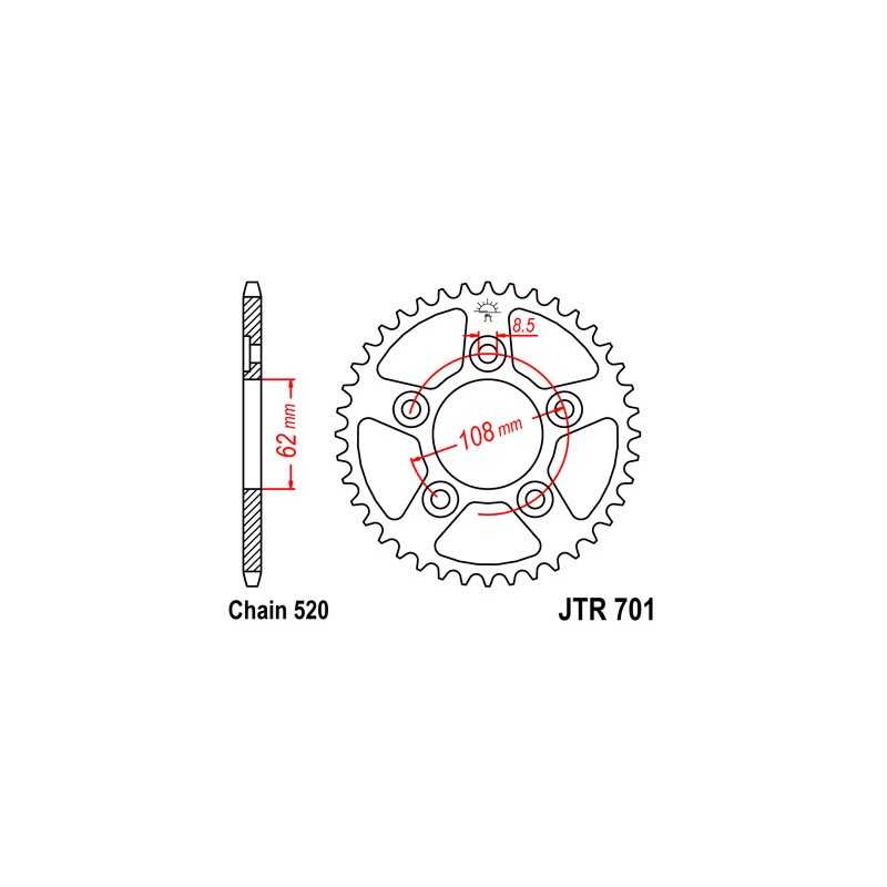Ring, transmission, rear