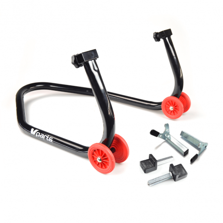 V PARTS Caballete trasero de moto con soportes para diabolos y directo a basculante 89407